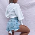thumbnail image 6 of Fashion Women Casual Solid High-necked Long Sleeve Sweater Blouse Tops Clutch Band Sweatshirt Long Sleeve Sweatshirt Garment Dyed Lightweight Sweaters for Women Old Man Sweater Mens Sweaters for Men, 6 of 7
