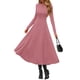 thumbnail image 4 of Vestido PRETTYGARDEN 2025 Rosa Manga Larga Midi Línea A XXL, 4 of 8
