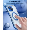 thumbnail image 5 of for iPhone 15 Waterproof Case, [Built-in Lens & Screen Protector] [IP68 Underwater] [15FT Military Shockproof], Frosted Back Full Body Protection 15 Phone Case 6.1", Blue, 5 of 12