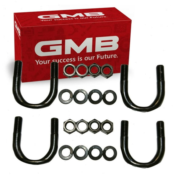 2 pc GMB Rear Shaft All Universal Joint U-Bolt Kits compatible with Ford Mustang 2004-2014
