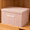 Pink, variant on Bxaolu Large Quart Collapsible Stackable Storage Bins with Lids, 1 Pack Cotton Linen Fabric Closet Boxes with Lids, Storage Cube Baskets Container Organizers for Bedroom Office(18L)