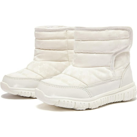 

PENDANE Toddler Little Kid Snow For Boys Girls Kids Outdoor Winter Shoes Cotton Snow Boots Frost Resistant Boots Girl s Ankle Boots Deals Savings(White 33)