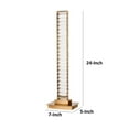 thumbnail image 4 of Benjara BM309668 24 in. Lizy Tall & Thin Crystal LED Metal Frame Table Lamp, Antique Brass, 4 of 5