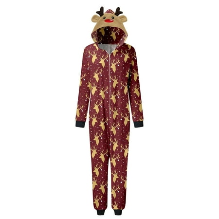 

Youmylove Womens Women Christmas Homewear Hoodie Christmas Jumpsuit Women Outfit