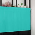 thumbnail image 7 of Valances for Windows Aqua Green Solid Color Valance Rod Pocket Window Treatments Curtains for Kitchen Small Windows Living Room Bedroom Bathroom, 54"x18", 7 of 7