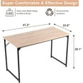 thumbnail image 4 of WYGMAV Adult Desk, Single Piece, 47.2 x 23.6 Inches, Beige, 1 Count, 4 of 7