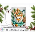 thumbnail image 1 of Christmas Coffee Mug Wrap Sublimation - As Picture - 11Oz, 1 of 5