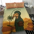 thumbnail image 4 of Mauritania Bedding Set with Sidi the Sahara Camel Cartoon and Desert Caravan, 4 of 7