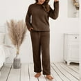 thumbnail image 4 of YOTMKGDO Lounge Sets for Women 2 Piece Sets for Women Autumn Fall Women's Two Piece Trousers of Long Sleeve Winter Plush Sweater Knitting Set Pants, Sizes S-XL, 4 of 8