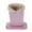 Pink, variant on Plush Lined Eyeglasses Holder with Base- Glasses Stand for Case for Women Girl Table Deco