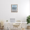 thumbnail image 4 of Stupell Industries Mid-Century Blue Dotted Pattern Brown Floating Frame Canvas Art, 17 x 21, by Michael Willett, 4 of 8