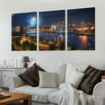 thumbnail image 2 of COMIO Canvas Wall Art Living Room Hamburg City Poster Pictures Bedroom Prints Decor 12''x16''X3 Panels, 2 of 4