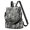 Halloween Pumpkin Cat Gray Pattern, variant on Day Of the Dead Halloween Pattern Fashion Backpack, Fashion Handbag Backpack with Side Bottle Pockets & Convertible Strap, Multi Pockets Gifts for Women Casual Use