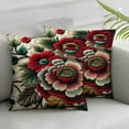 thumbnail image 3 of Pillowcase Square Home Decor ,Plant Floral Patterns,National Style Farmhouse for Sofa Living Room Decor, 3 of 7