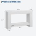 thumbnail image 3 of Gaderth 47 Inch Entryway Console Table With 2 Tier Open Storage, Long Wooden Sofa Accent Table For Behind Couch, Modern Farmhouse Hallway Table For Living Room Entrance Foyer Corridor, 3 of 7