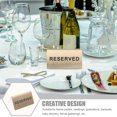 thumbnail image 3 of Minkissy Reserved Sign for Table Stainless Steel Seat Reservation Restaurants 1Pcs, 3 of 5