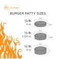thumbnail image 4 of Outset Adjustable Burger Press, Plastic, 4.5" x 4.5" x 2", 4 of 4