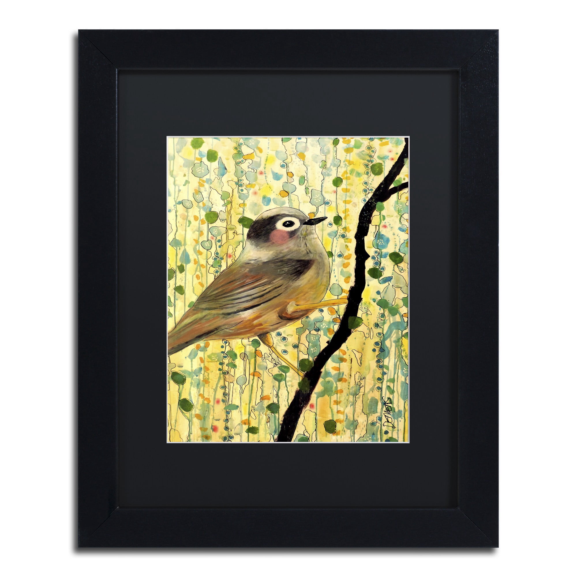 Sylvie Demers 'Monsieur' Black Matted Framed Art