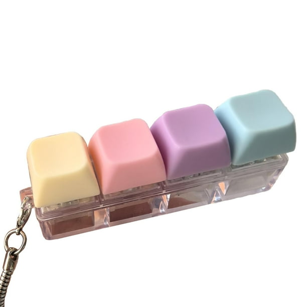 Teclado antiestrés para oficina, hogar, accesorios, juguete sensorial ligero, juguete relajante 4 teclas