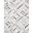 thumbnail image 4 of Pasargad Home Galaxy 5' x 8' Hand-Loomed Cowhide Silver Rug - All Ages, Indoors, 4 of 5