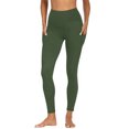 thumbnail image 6 of ZQUUVOU Women's Fleece Lined Yoga Pants with Pocket High Waist Tummy Control Athleisure Workout Leggings for Winter Olive Green, 6 of 9