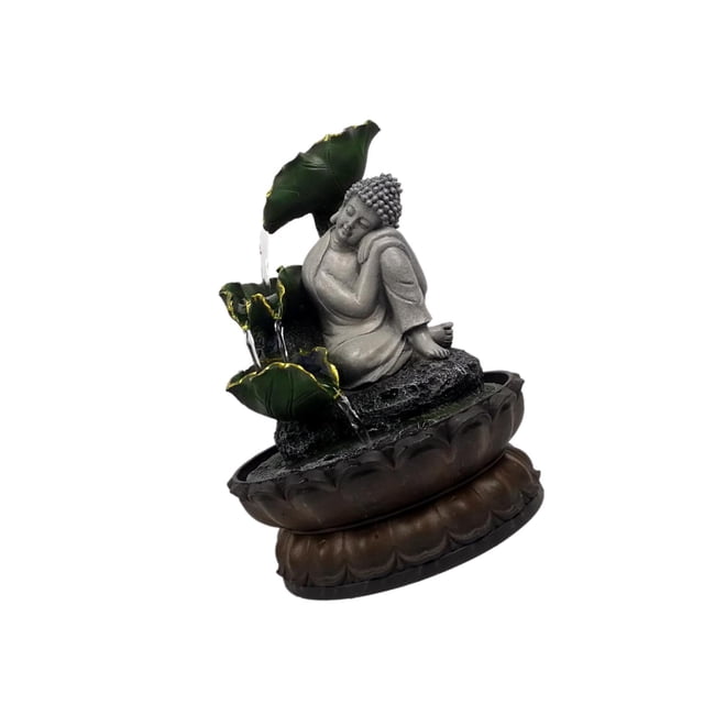 Yingyy Buddha Tabletop Fountain Decor Decoration Ornament for Desktop Home Office