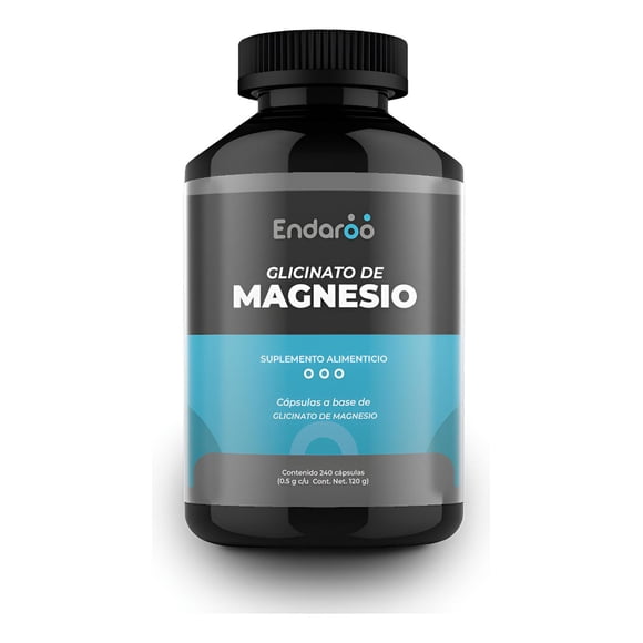 Glicinato De Magnesio 500 Mg 240 Cápsulas Sin Sabor