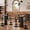 Black, variant on Tribesigns Small Round Dining Table with 2 Chairs, 3-Piece Kitchen Table Counter Height Bar Table, Black