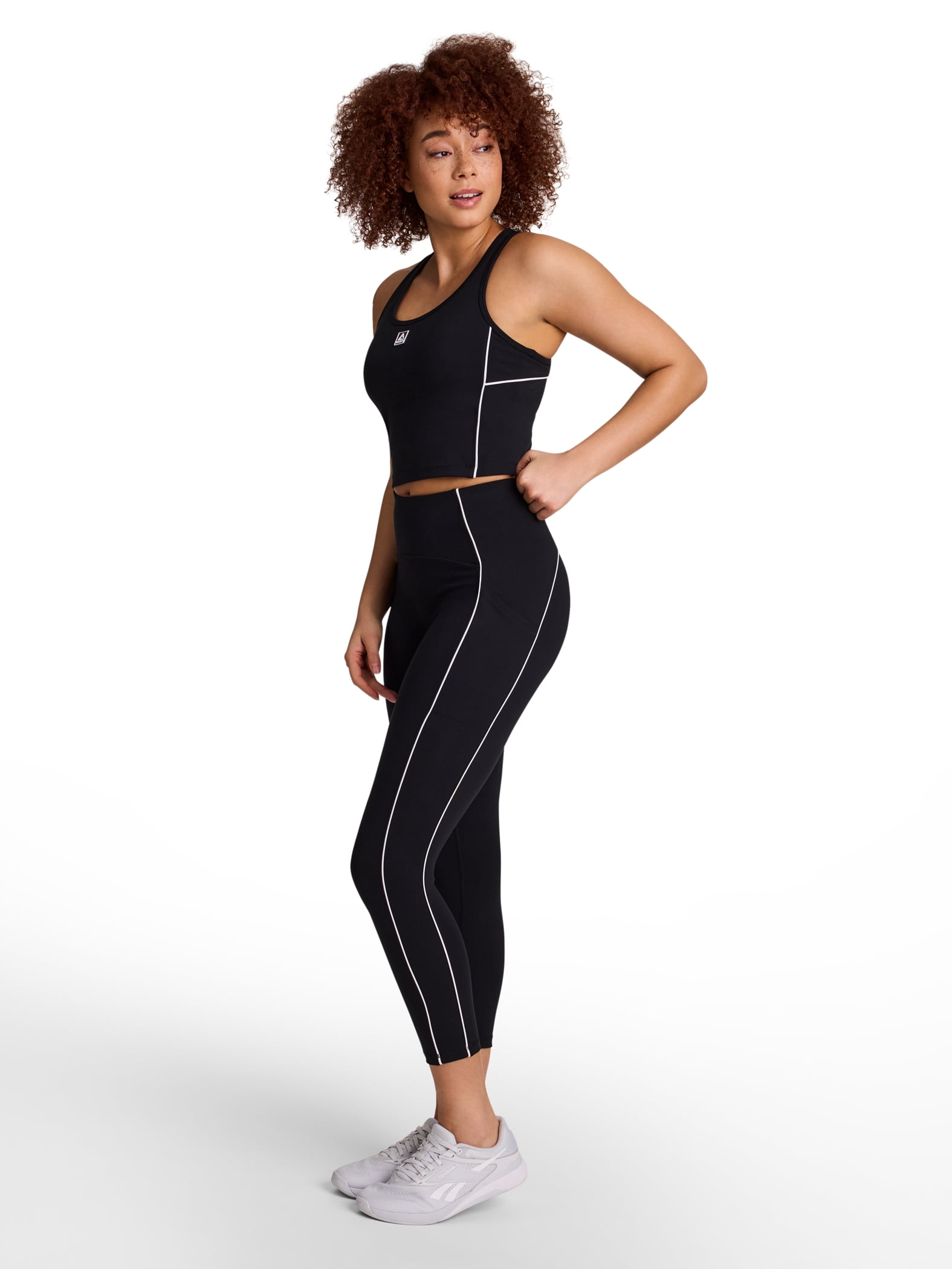 Reebok Women's and Women's Plus Team Player High Rise Capri Legging, Sizes XS-4X