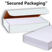 Hamilco White Glossy Cardstock Paper 8 1/2 x 11 100 lb Cover Card Stock 50 Pack