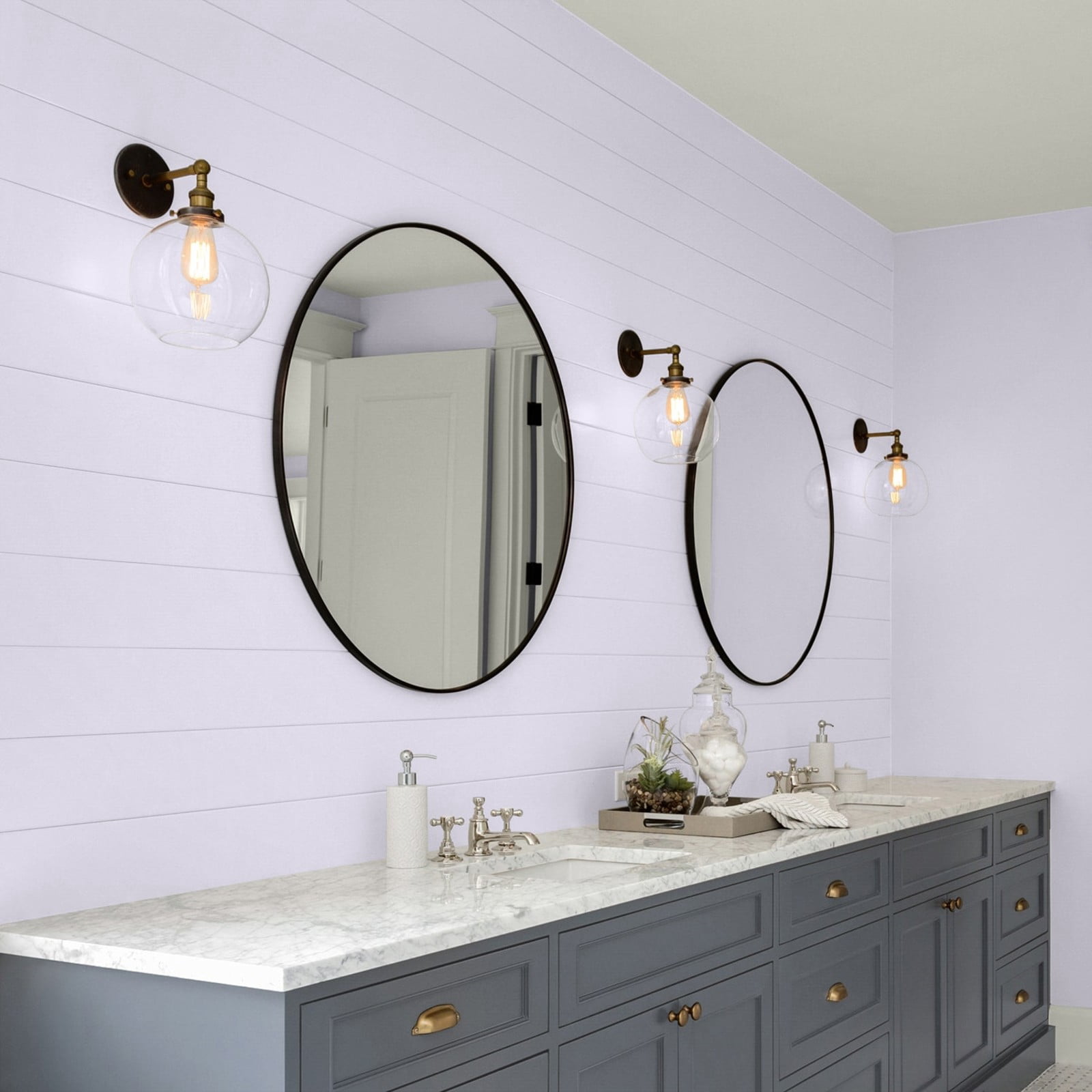Glidden Glidden Kitchen Bath and Laundry Misty Violet / Purple, Eggshell Interior Paint with Primer, 1 Gallon