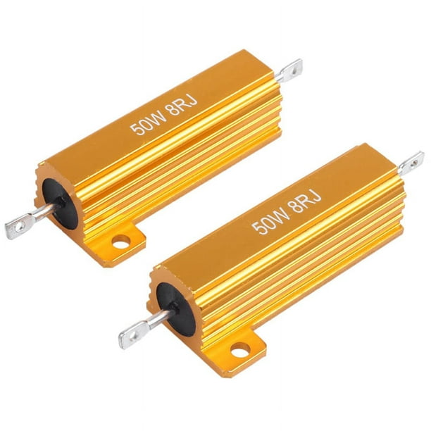 2 Resistencias De Carcasa De Aluminio 100w 0.5 Ohm Bobinadas | MercadoLivre