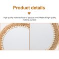 thumbnail image 3 of IFANLANDOR Macrame Mirror Handwoven Rope Khaki Glass Wall Decoration for Living Room 1Set, 3 of 8