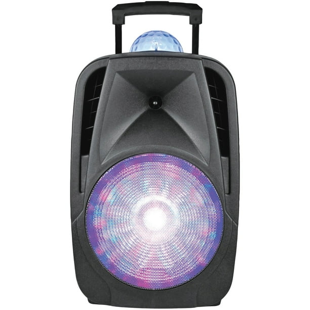 Supersonic IQ6112DJBTBK 12Inch LightUp Portable DJ Speaker with