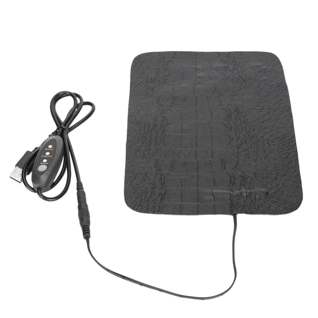 Reptile Heat Pad, PU Leather Waterproof Terrarium Warmer Heating Mat, Anti Scratch Reptile Heating Pad for , Lizard, , Snake, Reptile, and Other Small Animals