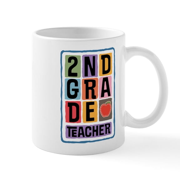 CafePress - 2Nd Grade Teacher Mugs - 11 oz Ceramic Mug - Novelty Coffee Tea Cup