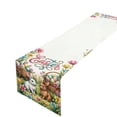 thumbnail image 2 of Kbndieu Happy Easter Table Runner Spring Holiday Centerpiece Floral Eggs Bunny Kitchen Dining Table Decoration for Indoor Outdoor Home Party Decor, 2 of 7