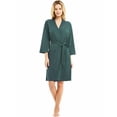 thumbnail image 2 of U2SKIIN Womens Robes, Soft Spa Knit Bathrobe Lightweight Loungewear,(Teal Blue,S), 2 of 4