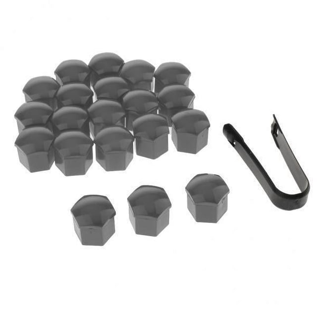 Almencla 5-6pack Car Wheel Nut Caps Auto Hub Screw Cover Lug Nur Cover 19mm Bolt Rims 5 Pcs