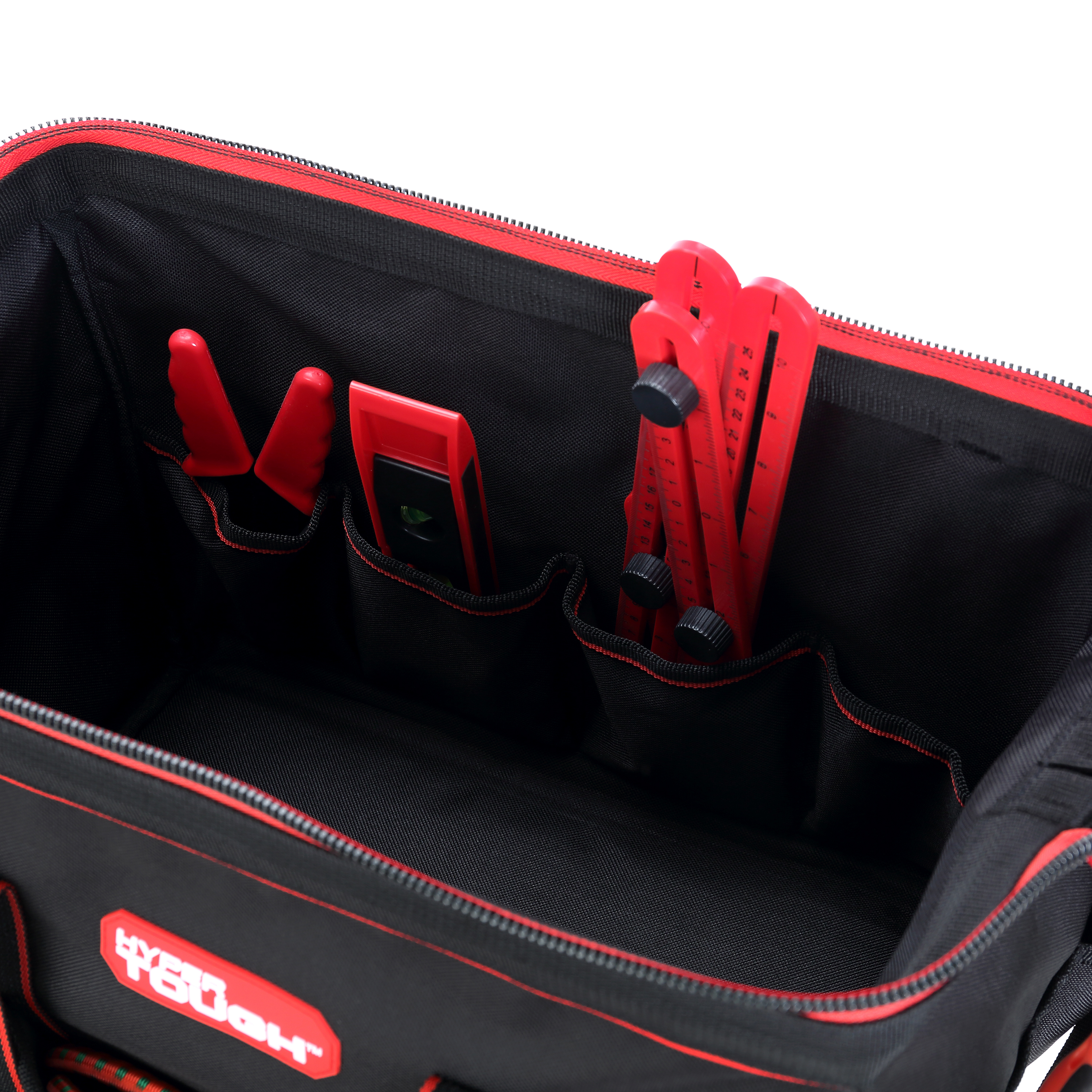 Bolsa de herramientas Hyper Tough de 15 pulgadas con boca ancha 8