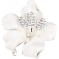 thumbnail image 1 of Broche para mujer, diseño de flores, con cristal creado, 1 of 5