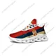 thumbnail image 1 of Zapatillas deportivas Aaron Sports para hombre y mujer, con cordones y malla, hechas a medida, color blanco, con la bandera de Serbia, 1 of 6