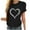 Black, variant on Womens Tops,Tbopshirt Summer Tops for Women,Plus Size T Shirts,Women Girls Sunflower Print Tees T Shirt Blouse Tops,Short Sleeve Blouses
