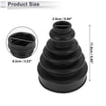 thumbnail image 4 of Unique Bargains No.31256017 Inner CV Joint Boot Kit with Clamps for Volvo C30 2007-2013, 4 of 7