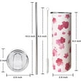 thumbnail image 2 of valentine tumbler with Lid and Straw,Valentine''s Day Gifts for Wife Girlfriend Bride Skinny Tumbler, Wifey Stainless Steel Insulated Tumbler, Wife, Bride, Bride, 2 of 6