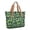 Alien Cow Deep Green Pattern, variant on Alien Cow Deep Green Pattern Large Tote Bag for Women, Polyester Roomy Beach Bag with Pockets and Zipper, Durable Gifts Ideas for Christmas Birthday