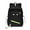 B_01, variant on Large Capacity Nylon Backpack , Black Cartoon Face Daypack with Neon Green Zippers, Lightweight Bookbag for Back to School Travel Supplies