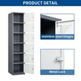 thumbnail image 2 of STANI Metal Locker Steel Storage Cabinet with 6 Doors for Office School Gym Metal Storage Locker Cabinets for Employees Students Steel Locker, 2 of 8