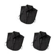 thumbnail image 3 of QualitChoice Simple Design Solid Color False Collar Formal Fashion Chiffon Fake Half Shirt Decorative Detachable Lapel Clothing Decor Black Point 3PCS, 3 of 6