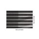 thumbnail image 2 of Alfombra Puerta de Entrada Poliéster Negro Alfombrilla Absorbente de Baño Antideslizante Easy Care 60cm x 40cm Decoración Interior Felpudo, 2 of 5